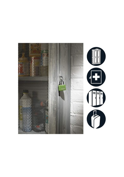 Master Lock Anahtarlı Asma Kilit Masif Alüminyum Vinil Kaplamalı,