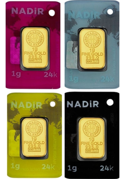 Tuğrul Kuyumculuk 1 Gram 24 Ayar Altın 4 Adet