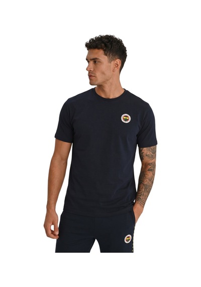 Fenerium Fenerbahçe Erkek Tribün Sonsuza Kadar Oversize T-shirt Uv Kutu Lacivert - Kırmızı