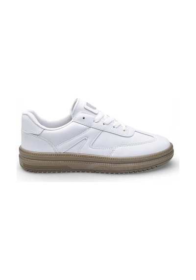Ispartalılar 510 Hazır Taban Unisex Spor Ayakkabı Bağcıklı Rahat Sneaker Erkek Kadın Spor Ayakkabı Beyaz
