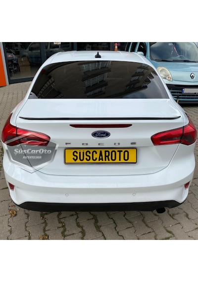 Ford Focus 4 2018 Ve Sonrası Sedan Uyumlu Bagaj Üstü Spoiler Bagaj Çıtası Piano Black Parlak Siyah 1 Adet 00 Şüscaroto Aksesuar