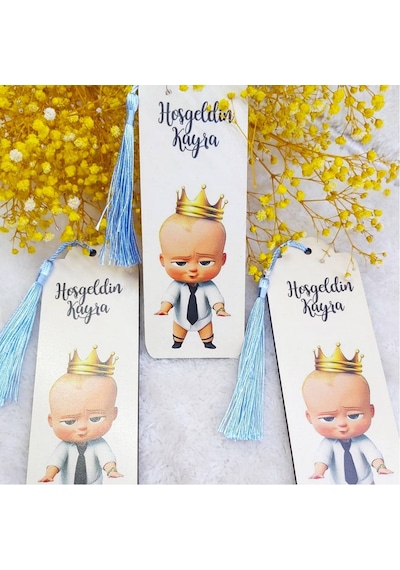 Kitap Ayracı Ahşap Bebek Hediyeliği(30 Adet)