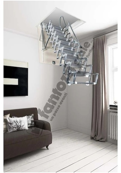 Aytürk Fantozzi Acisvazia Italya Menşei 70x100 Galveniz Kaplı Makaslı Metal Çatı Merdiveni H:320cm Standart Model Aytürk Fantozzi Acisvazia Italya Menşei 70x100 Galveniz Kaplı Makaslı Metal Çatı Merdiveni H:320cm Standart Model