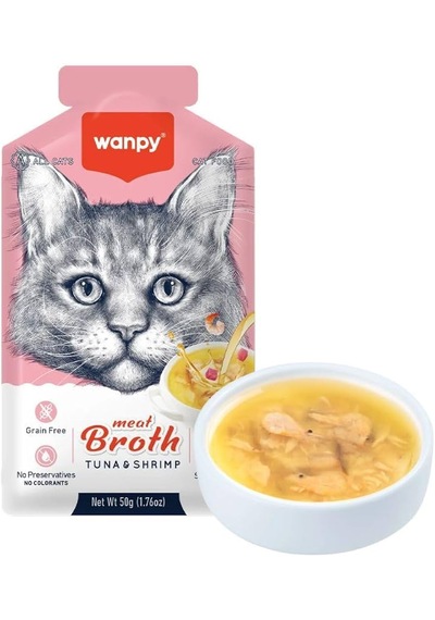 Wanpy Ton&karidesli Kedi Çorbası 12x50gr