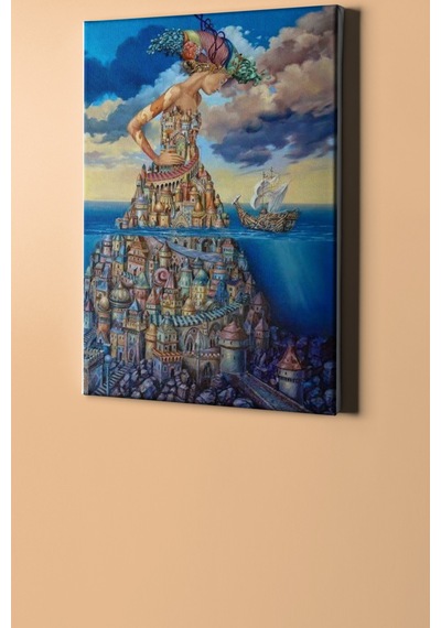 Webstyle Sayılarla Boyama Seti Kasnaklı Kayıp Şehir 60 X 75 Cm