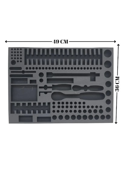 1/2" Ve 1/4" Lokma Takımı Uyumlu Eva Sünger Organizer
