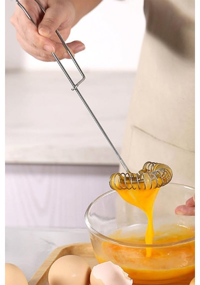 Yumurta Çırpma Teli Yaylı Un Hamur Kek Pasta Karışım Çırpıcı Aleti Paslanmaz Çelik Paslanmaz Çelik Diğer