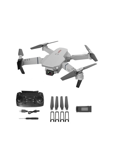 720p Kameralı Drone E88 Katlanabilir Uzaktan Kumandalı App Destekli Quadcopter