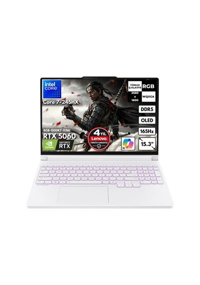 Lenovo Legion 5 15IAX11 83VK005NTRHMF1 Core 7 245HX 32 GB 1 TB SSD RTX5060 15.3" Free Dos Dizüstü Bilgisayar