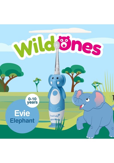 Baby Sonic Brush-baby Wildones Fil Desenli Çocuk Şarjlı Elektrikli Diş Fırçası, Zamanlayıcılı Diğer