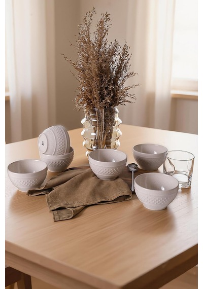 Reaktif Krem Rice Kase 11 Cm 6 Adet Q59 Çok renkli