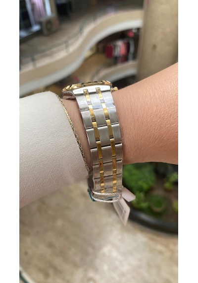 Ferro Quartz Çelik Rose/gri Lacivert Kadran 32 Mm Kadın Kol Saati