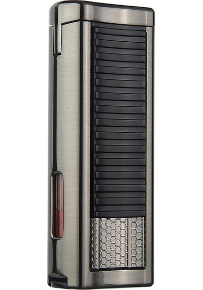Quantoro Çift Torch Pürmüz Gunmetal Metal Puro Çakmağı - Trz1138