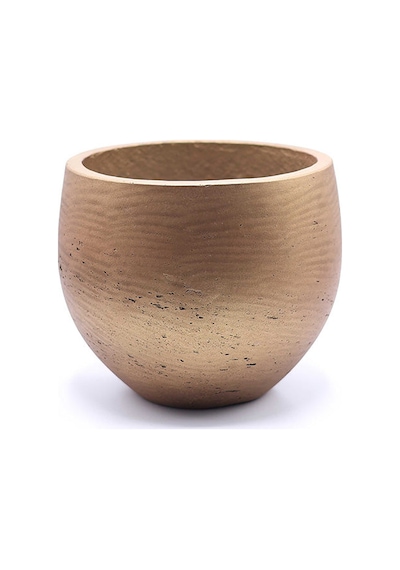 Mini Orb M Bakır Renk Fiberstone Saksı