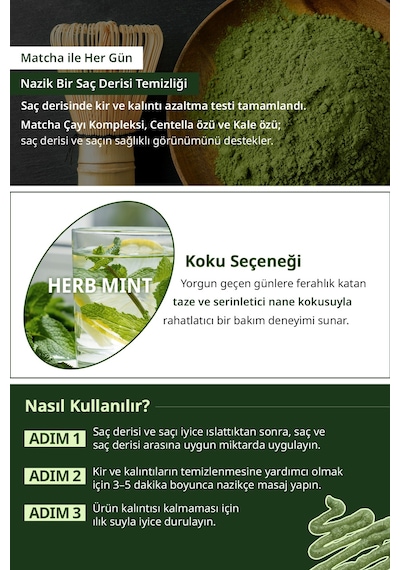 Kundal Matcha & Kale Arındırıcı Ferahlatıcı Saç Derisi Peeling 200 G