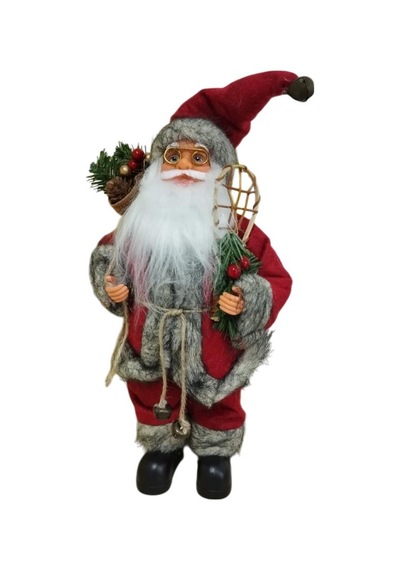 T.concept Dekoratif Zilli Noel Baba Yılbaşı Figürü 30 Cm 240244/nl30