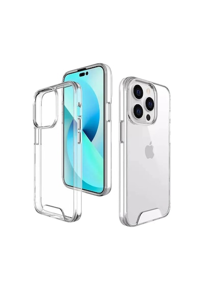 Apple Uyumlu iPhone 14 Pro Max Kılıf Space Seri Lux Silikon Şeffaf Kapak