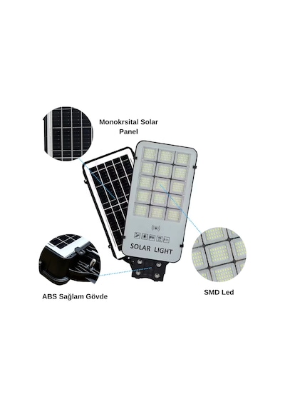 Forlife 300 Watt Güneş Enerjili Solar Sokak Ve Yol Aydınlatma Armatürü