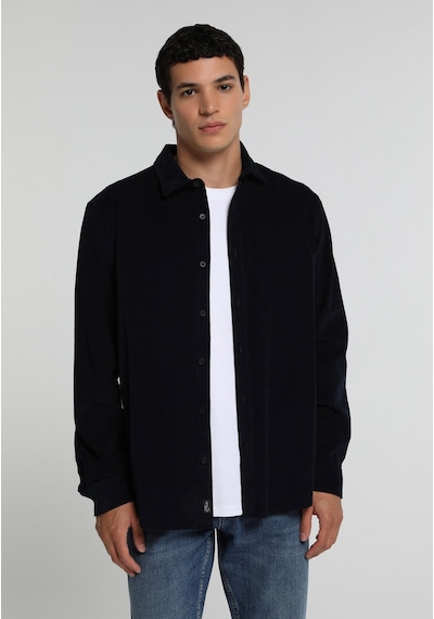 Colin's Colins Regular Fit Shirt Neck Düz Erkek Lacivert Uzun Kol Gömlek Cl1083257 Q1.v2 Nav