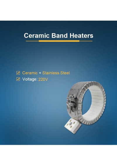 Seramik Kelepçe Rezistans West Heat 500W 220V İç Çap 80Mm X 50Mm