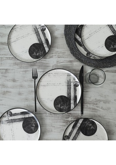 Shadowy Nordic Pasta Tabağı 22 Cm 6 Adet 21783 Çok Renkli