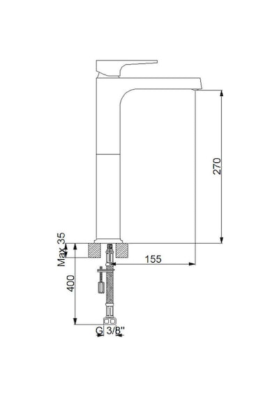 Newarc - Aqua Çanak Lavabo Bataryası Siyah - 941001b 321105 Diğer