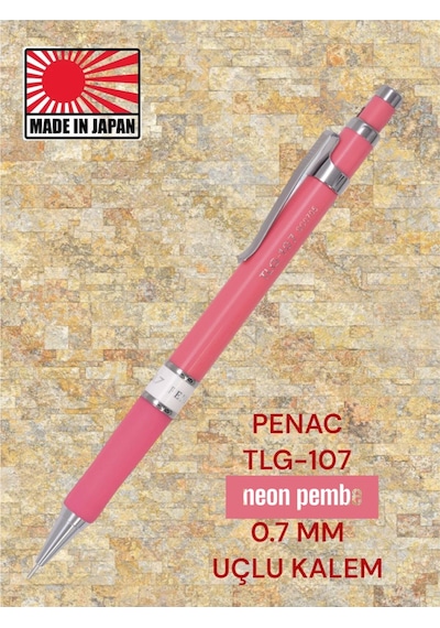Tlg-107 0.7 Mm Uçlu Versatil Kalem Japonya Üretim Pembe