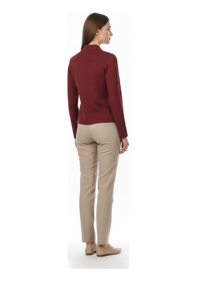 On Kadın Ceket 26kon69506 Bordo