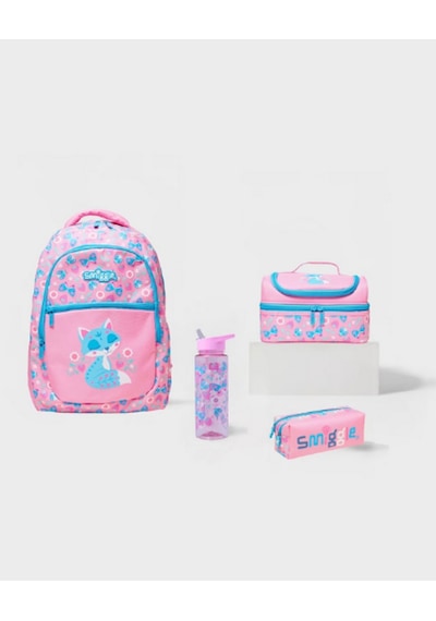 Smıggle Neşeli 4 Parça Klasik Paket Okul Seti Pembe