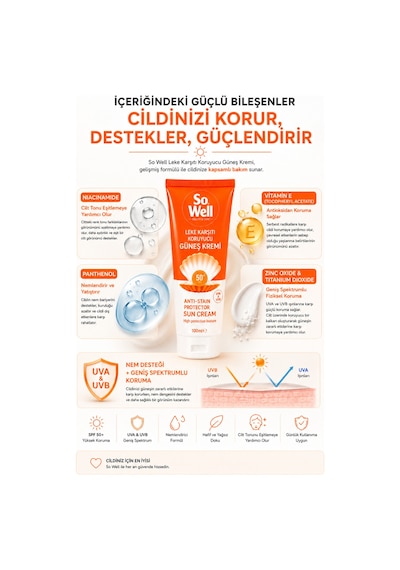 So Well Güneş Kremi Spf50+ 100 Ml