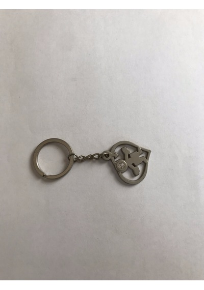 Bd Tekstil Sevgili Tasarım Gümüş Renkli Anahtarlık