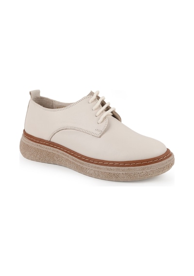Mamma Mia Kadın Günlük Ayakkabı Hakiki Deri Bağcıklı Kalın Platform Taban Oxford Sneaker 26y-7560 Krem Mamma Mia Kadın Günlük Ayakkabı Hakiki Deri Bağcıklı Kalın Platform Taban Oxford Sneaker 26y-7560 Krem