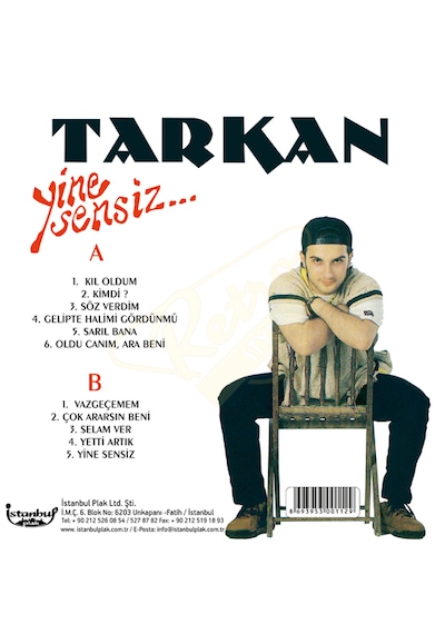 Tarkan - Yine Sensiz. Ambalajında LP. 33 Lük Plak
