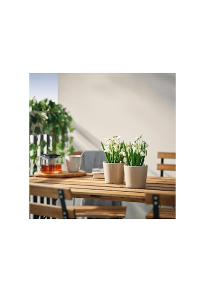 Yapay Bitki, Yeşil-beyaz, 9 Cm, Kardelen, İç/dış Mekan Diğer