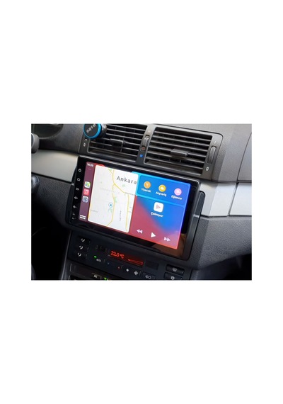 Bmw E46 Araç Multimedya Android Ekran Carplay Navigasyon Cihazı Double Teyp 4+64 9" 98-05 Black Cadence 9"