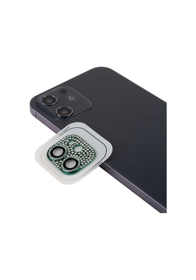 Apple Uyumlu iPhone 12 Zore Cl-08 Kamera Koruyucu-koyu Yeşil Koyu Yeşil