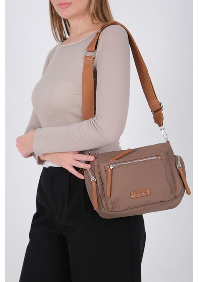 Silver Polo Sp1229 Kadın Çapraz Çanta Saten Kahve-taba