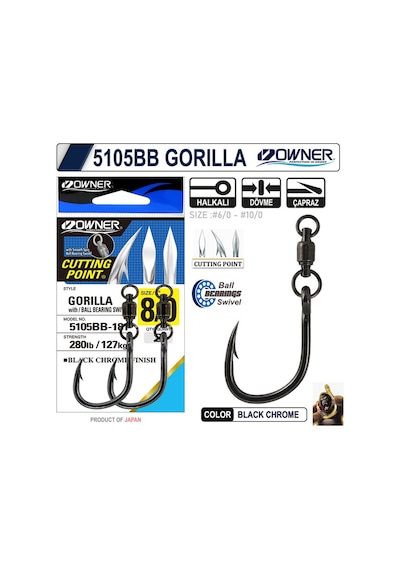 Owner 5105 Bb Gorılla Wıth Ball Bearing Swıvel