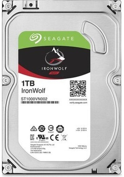 Seagate Ironwolf 3,5" 1tb 64mb St1000vn002, 5900rpm, Server/nas Hdd