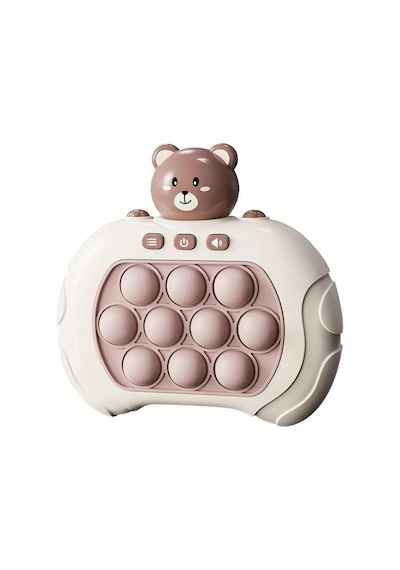 Sesli Işıklı Pop It Oyuncak Elektronik Popit Sevimli Ayıcık Oyun Konsolu Pb129801