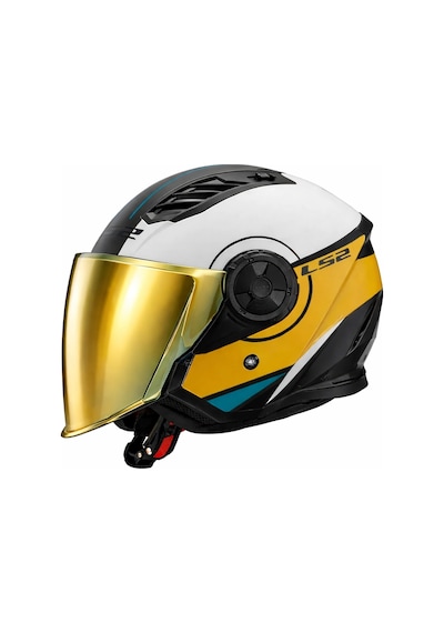 Ls2 Aırflow 2 Cover Kask Siyah Beyaz Kahverengi