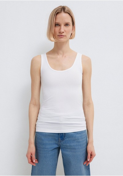 Mavi Kadın Atlet Basıc Tank Top 164156-620 beyaz