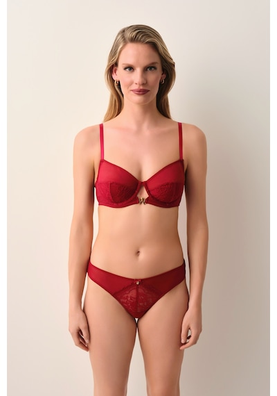 Suwen Passion Dantelli Brazilian String Külot St4451602b102 Bordo