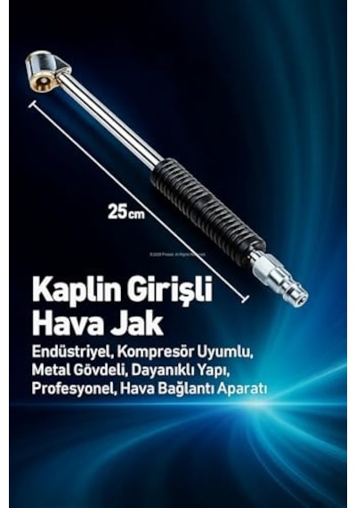 Kaplin Girişli Hava Jakı, Endüstriyel, Kompresör Uyumlu, Metal Gövdeli, Dayanıklı Yapı, Profesyonel, Hava Bağla