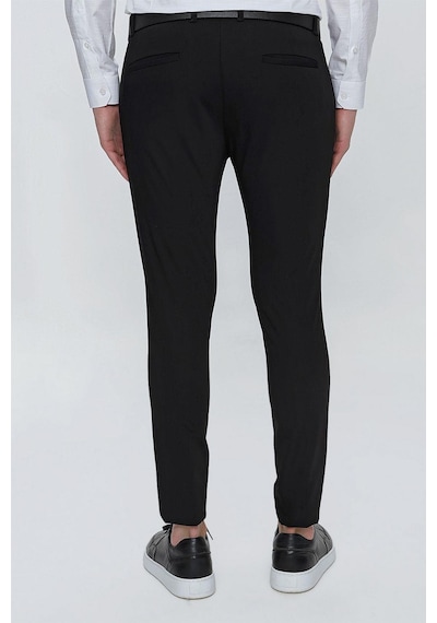 Efor P 1077 Slim Fit Siyah Spor Pantolon Siyah