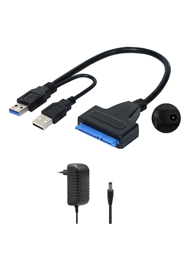 Usb 3.0 2.5 3.5 İnç Sata Ssd Hdd Hard Disk Çevirici + Adapröt