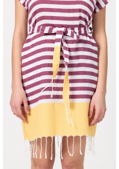 Mulberry Miya Tunik Plaj Elbisesi %100 Pamuk Sarı