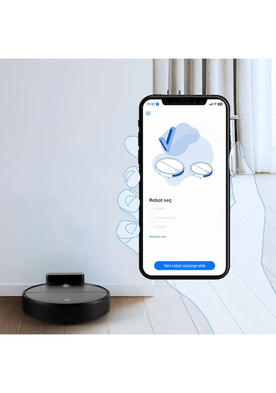 Dersar L1 Plus Robot Süpürge Siyah (Dersar Türkiye Garantili)