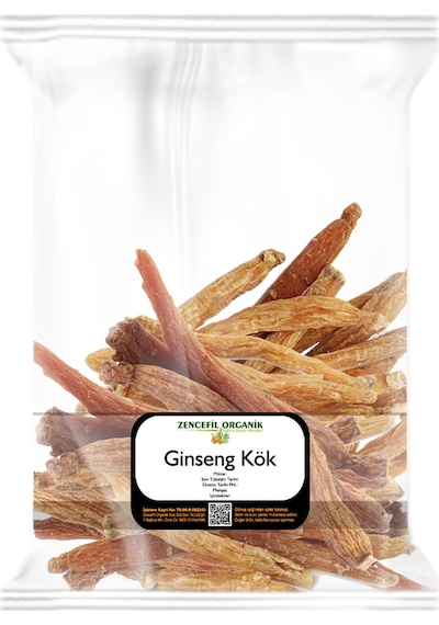 Zencefil Organik Kırmızı Kore Ginseng Kökü 100 G