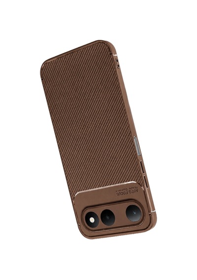 Tecno Spark 50 5g Auto Focus Karbon Kapak - Kahverengi Çokrenkli 11147012